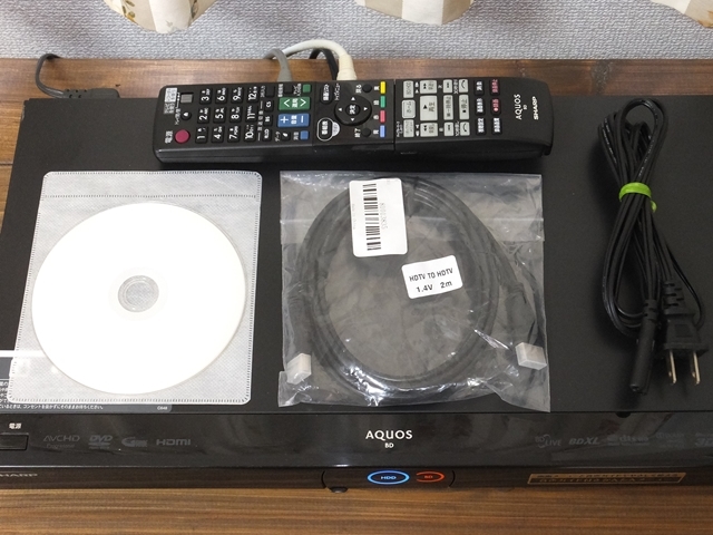 500GB シャープ AQUOS BDレコーダー☆BD-W550☆リモコン付 8 500GB BD-W515 シャープ AQUOS SHARP 500GB☆13年☆シャープ⁄SHARP