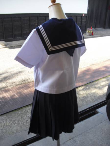 スクール シャツ 半袖165の通販 女子 夏用 セーラー服170A+夏服半袖シャツ165A&frasl;yt0729 スクール女子半袖セーラー服165A