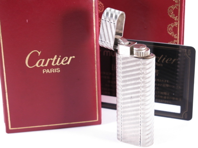 新作 1円 CARTIER カルティエ 小物 ガスライター フリント式ローラータイプ オーバルフォルム シルバー タバコ 喫煙具 箱 1856577(カルティエ)｜売買されたオークション情報、yahooの商品情報をアーカ カルティエ