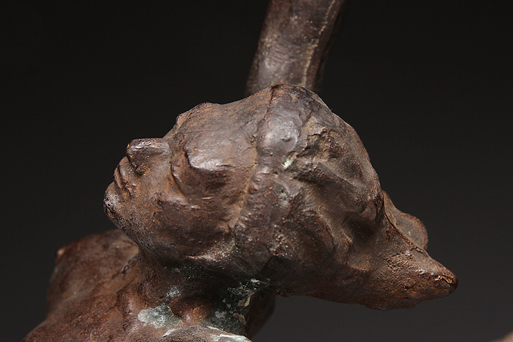 ブロンズ像　裸婦像　飛躍　館野弘青 CJ639 『古』【彫刻家 館野弘青作】ブロンズ彫塑/ブロンズ像「飛躍