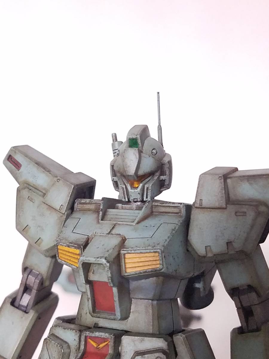  HG1/144 RGM-79N ジムカスタム 改修ウェザリング塗装済完成品_1