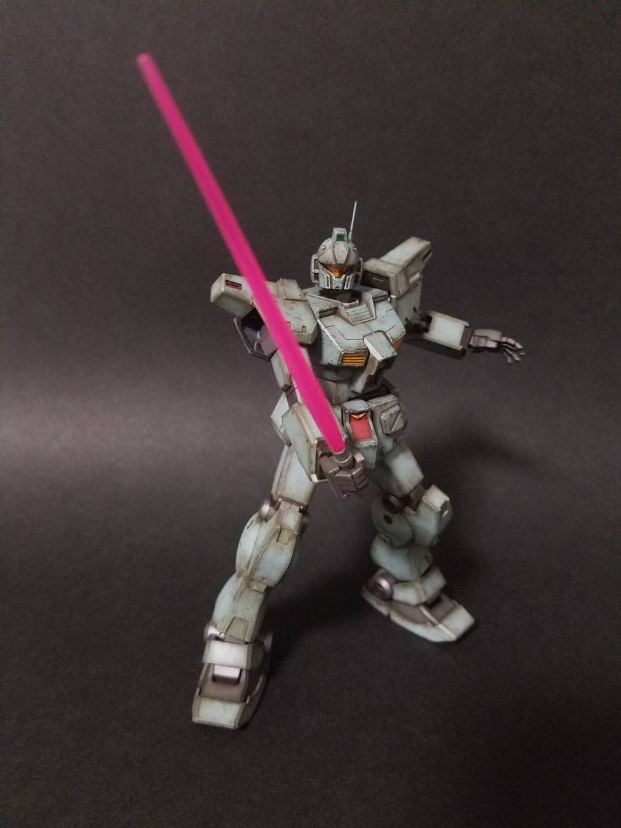 HG1/144 RGM-79N ジムカスタム 改修ウェザリング塗装済完成品_9