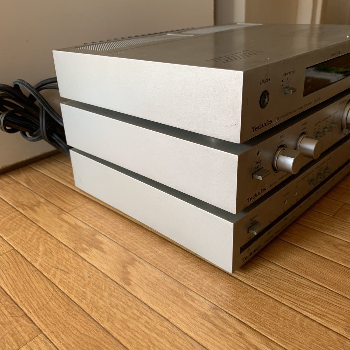中古品】Technics テクニクス☆コンポ 3点セット パワーアンプ SE-C01
