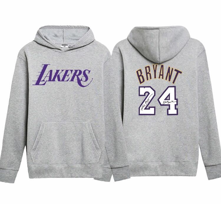 レイカーズコービーブライアントLakers Bryant24グレーパーカーXLサイズ