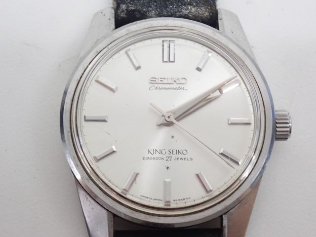 King SEIKO キングセイコー CHRONOMETER DIASHOCK 27 JEWEL 腕時計 自動巻き ¶ 589FD-6