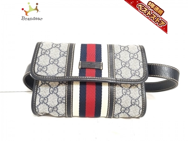 グッチ GUCCI ウエストポーチ 152597 GG柄/シェリ PVC(塩化ビニール