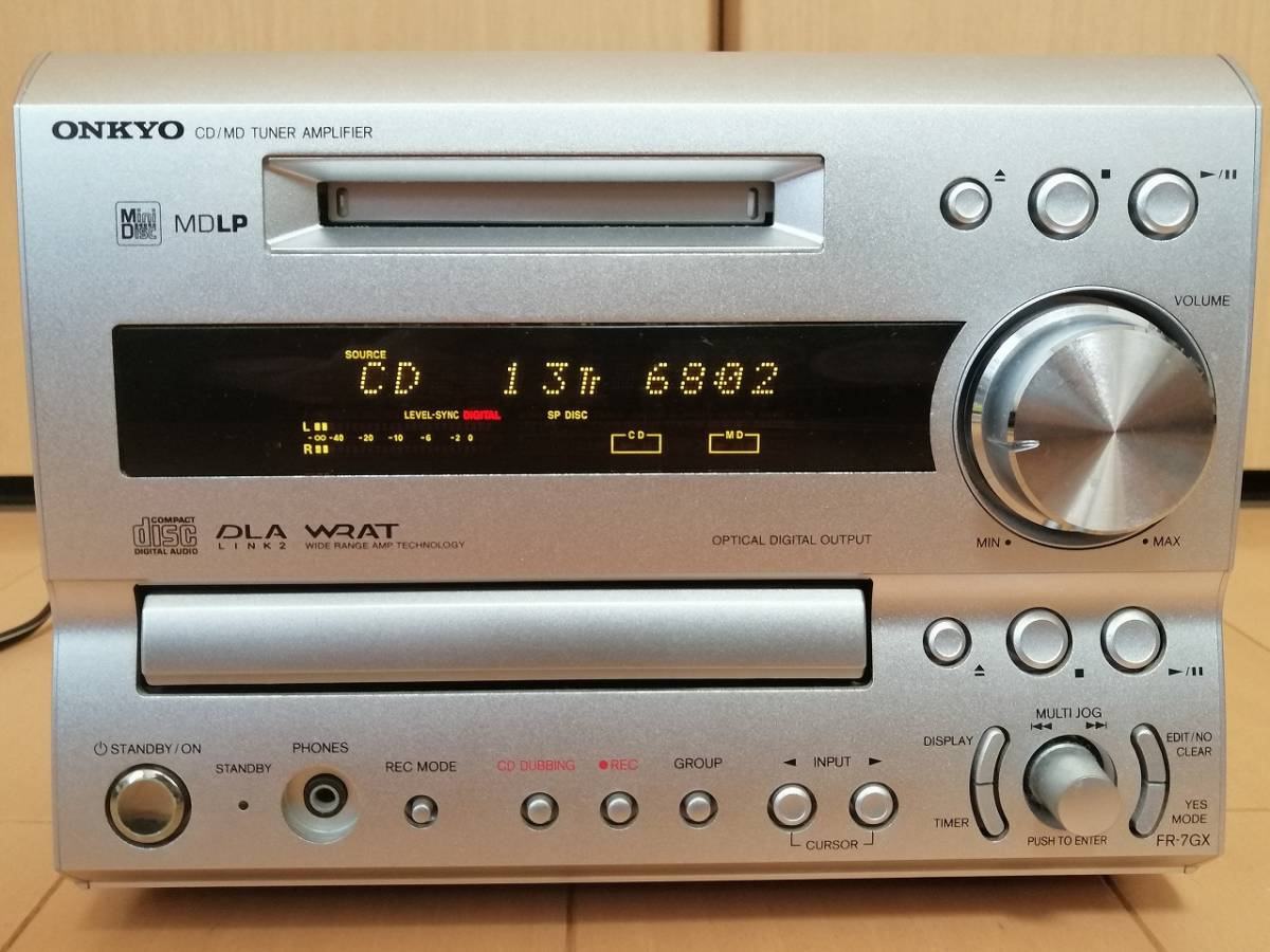 □ONKYO FR-7GX ピックアップ/ベルト交換整備品CDMD完調即決□ゆう