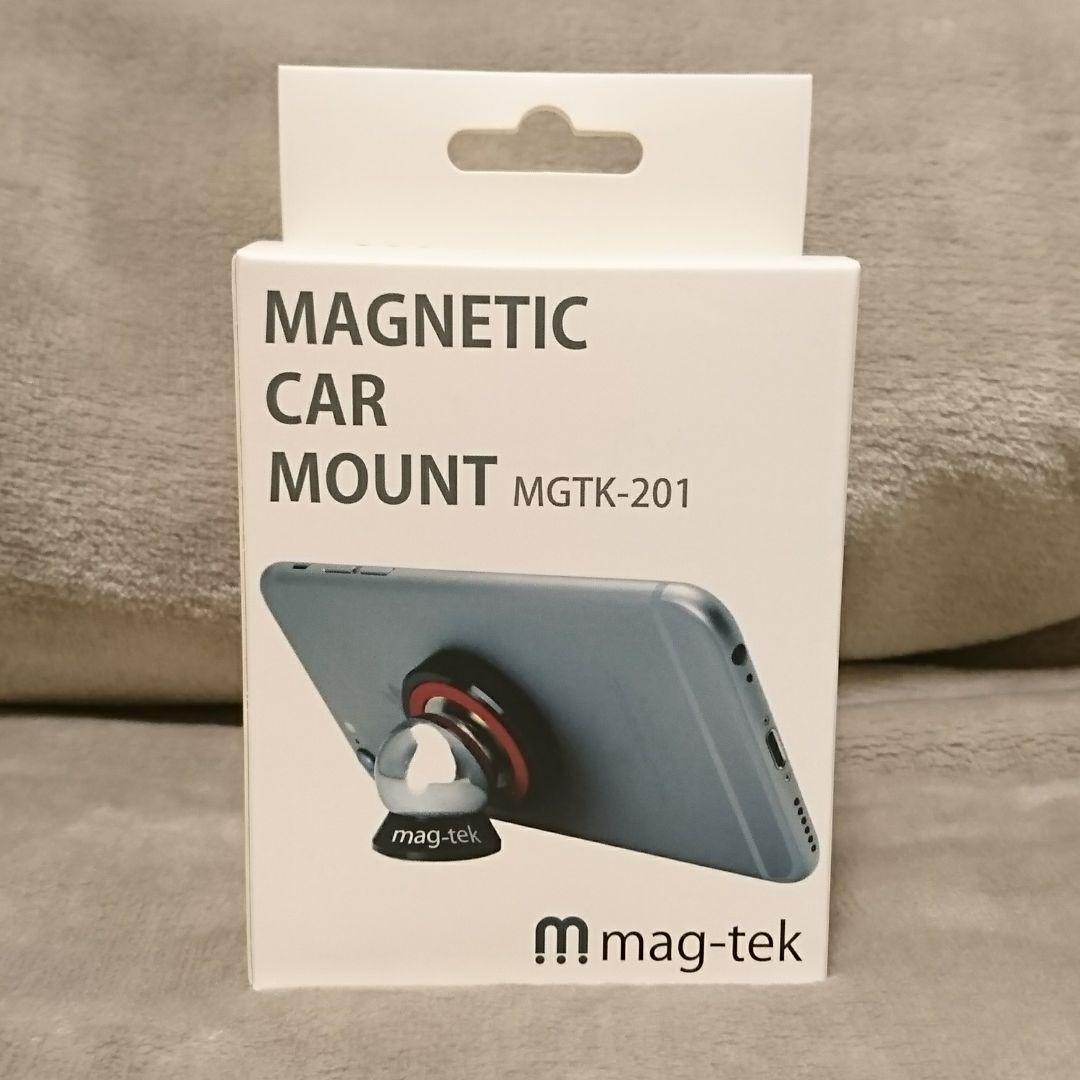 厳選 mag-tek 車載ホルダー マグネット式 スマホ/タブレット MGTK-201 