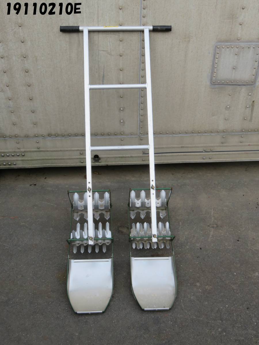 ★水田草取り機 　水田手押し２連、中耕除草　軽い アルミ製