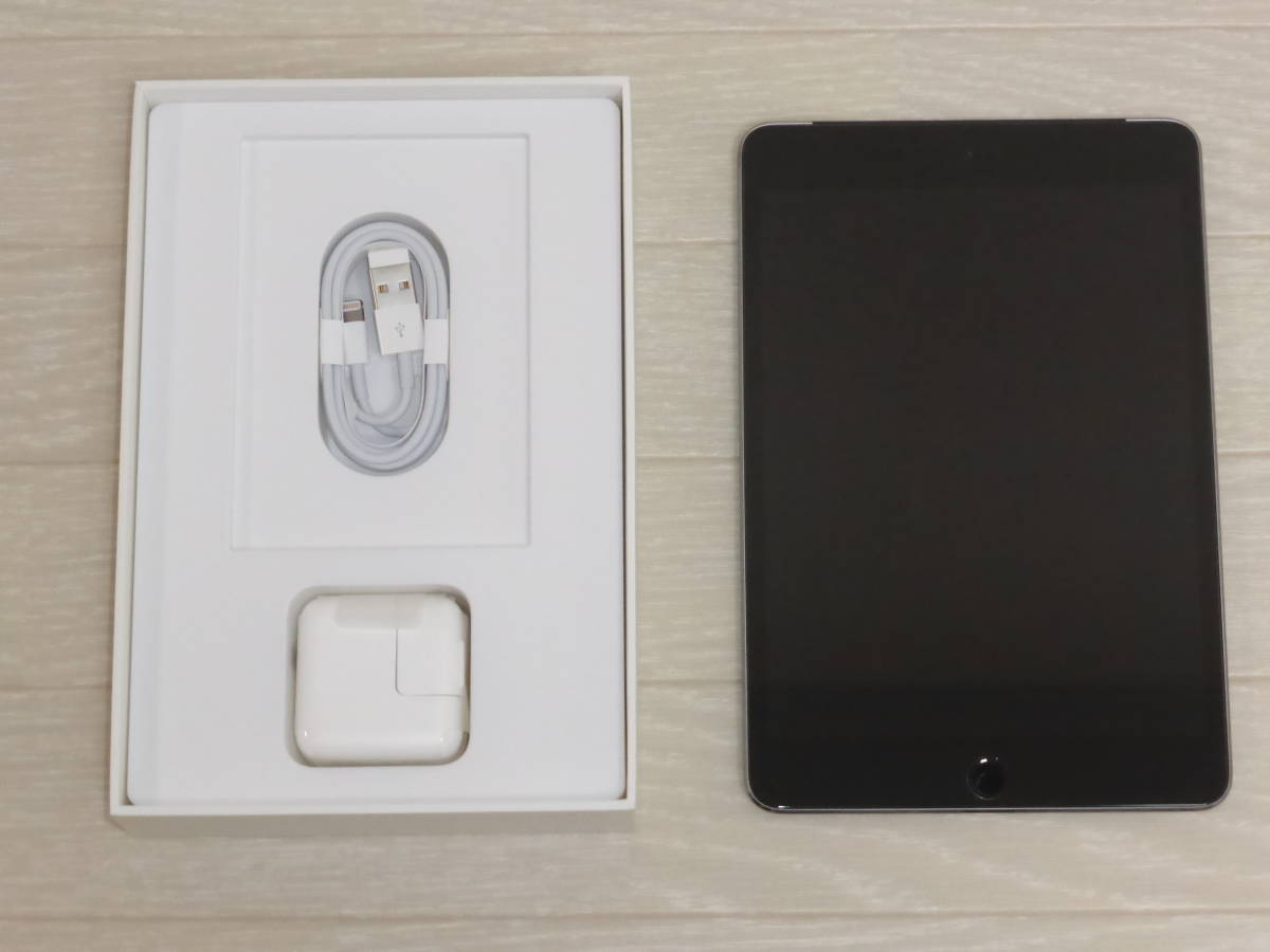 ★iPad mini4★Wi-Fi+Cellular（ソフトバンク） 64GB★スペースグレー★MK722J/A【中古品】_2