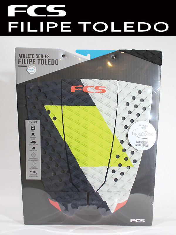 新作入荷，セール 30％off FCSデッキパット FILIPE TOLEDO/3ピース/COAL/LIME(デッキパッド)｜売買されたオークション情報、yahooの商品情報をアーカイブ公開 - オークファン デッキパッド