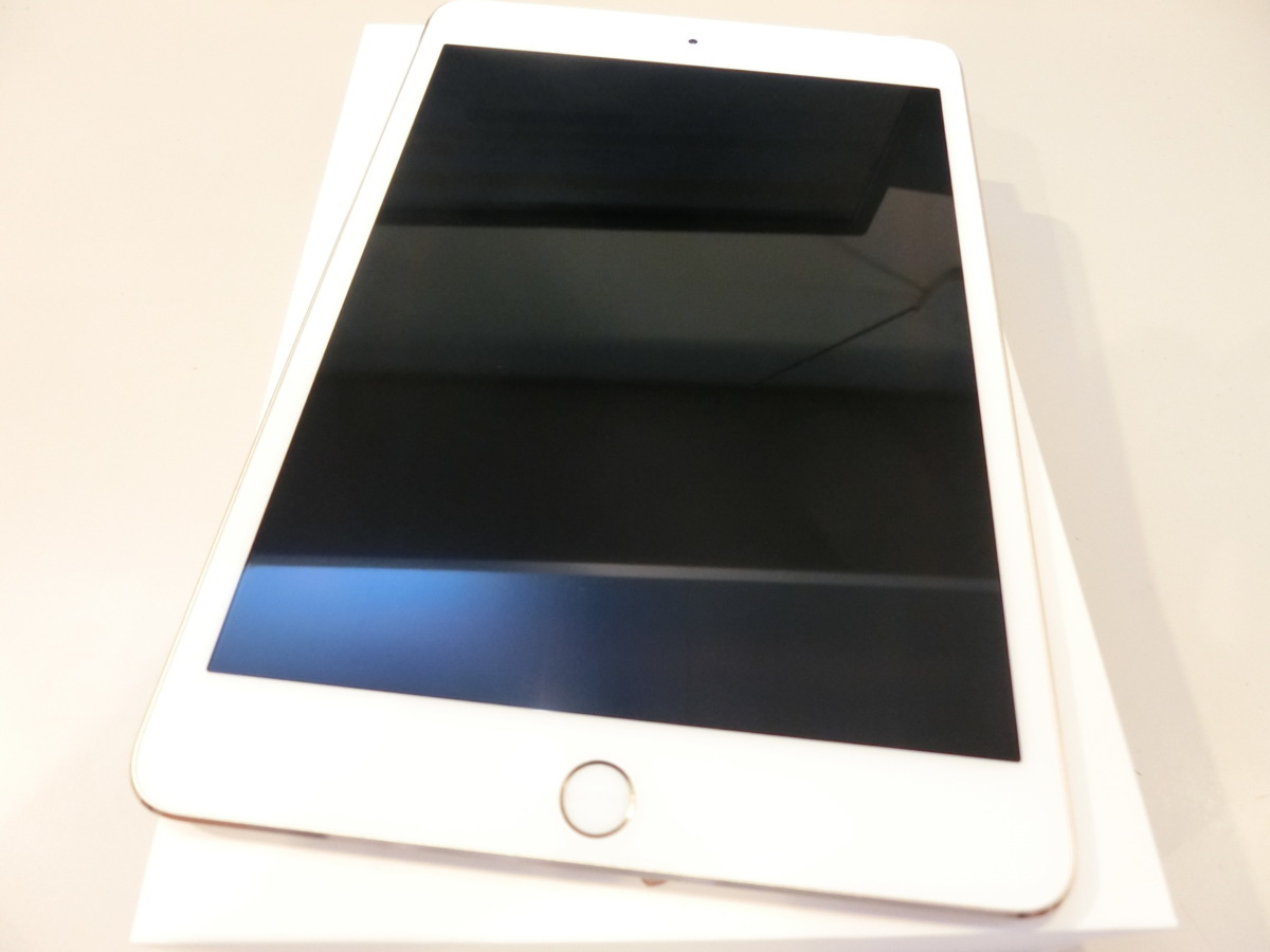 SIMフリー☆Apple iPad mini4 cell 128GB ゴールド 新品同様品