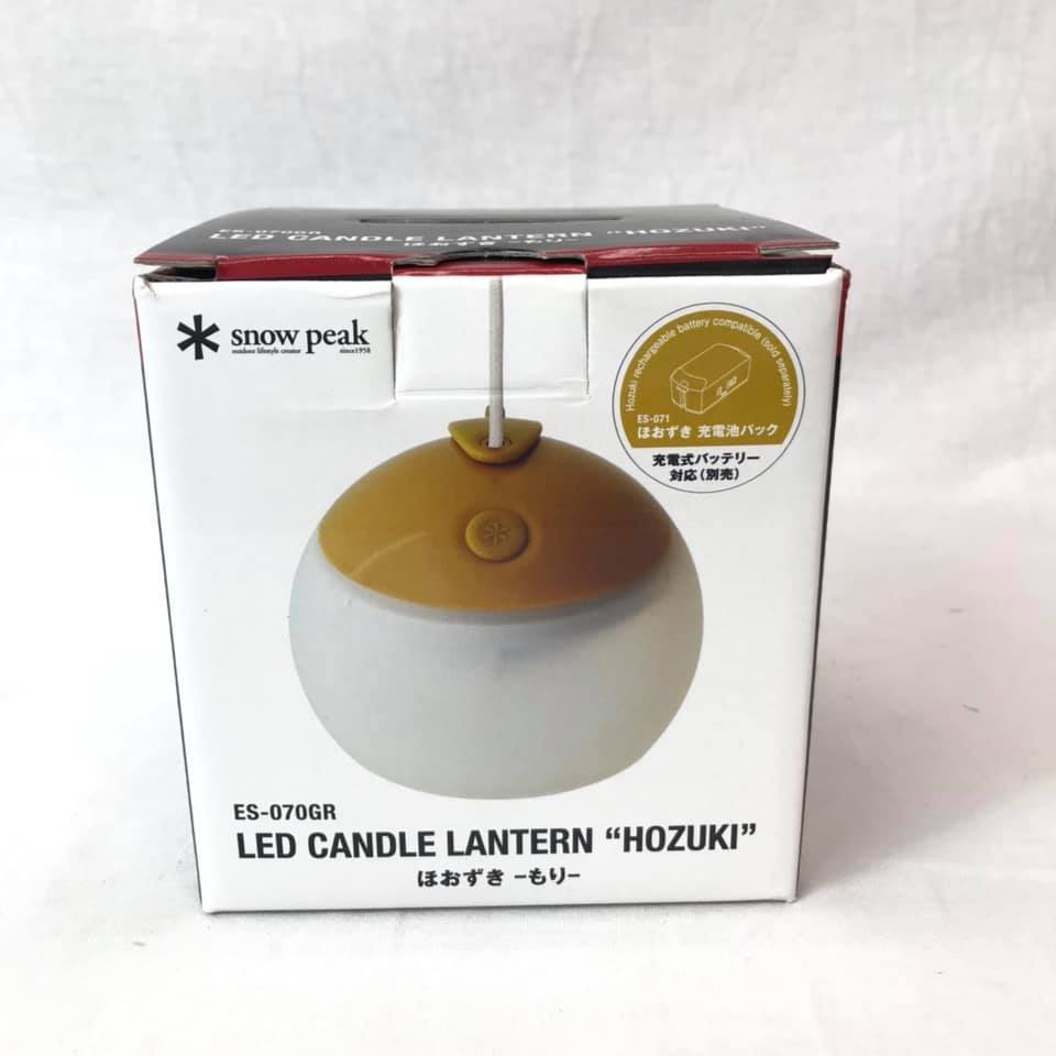 ♪snow peak♪　スノーピーク　LEDキャンドルランタン　ほおずき　もり　ES-070GR【中古】