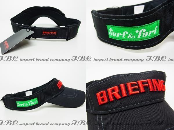 1円★正規★BRIEFINGブリーフィング 別注Surf&Turfサーフ＆ターフ ダブルネームロゴサンバーザー【本物保証】ブラック黒★非売品★入手困難_2