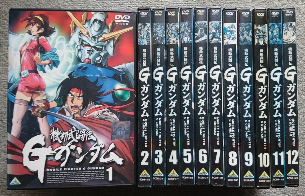【レンタル版DVD】機動武闘伝 Gガンダム 全12巻 (全49話) 制作:サンライズ