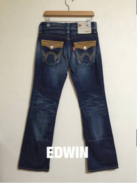 【良品】 EDWIN エドウィン E505 デニム ジーパン ボトムス ジーンズ パンツ サイズXS ブルー