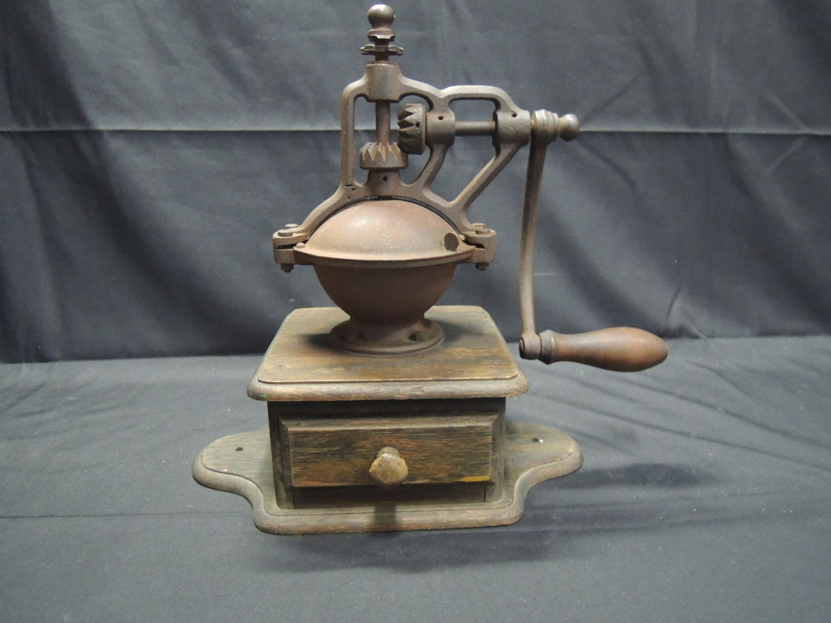 19-294 送料無料 COFFEE MILL コーヒーミル 手動式 大型 レトロ