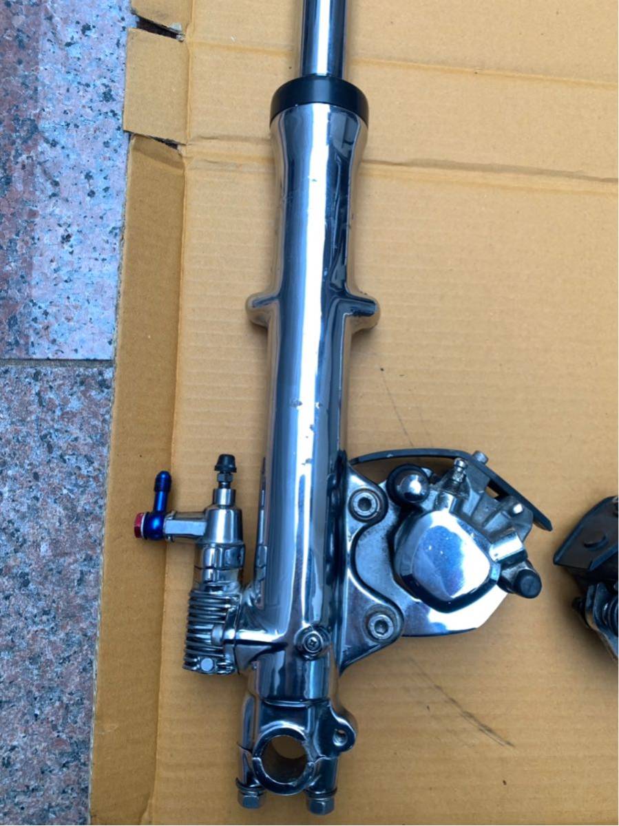 GSX400E片アンチダブルフロントフォーク フロントフォーク 片アンチ