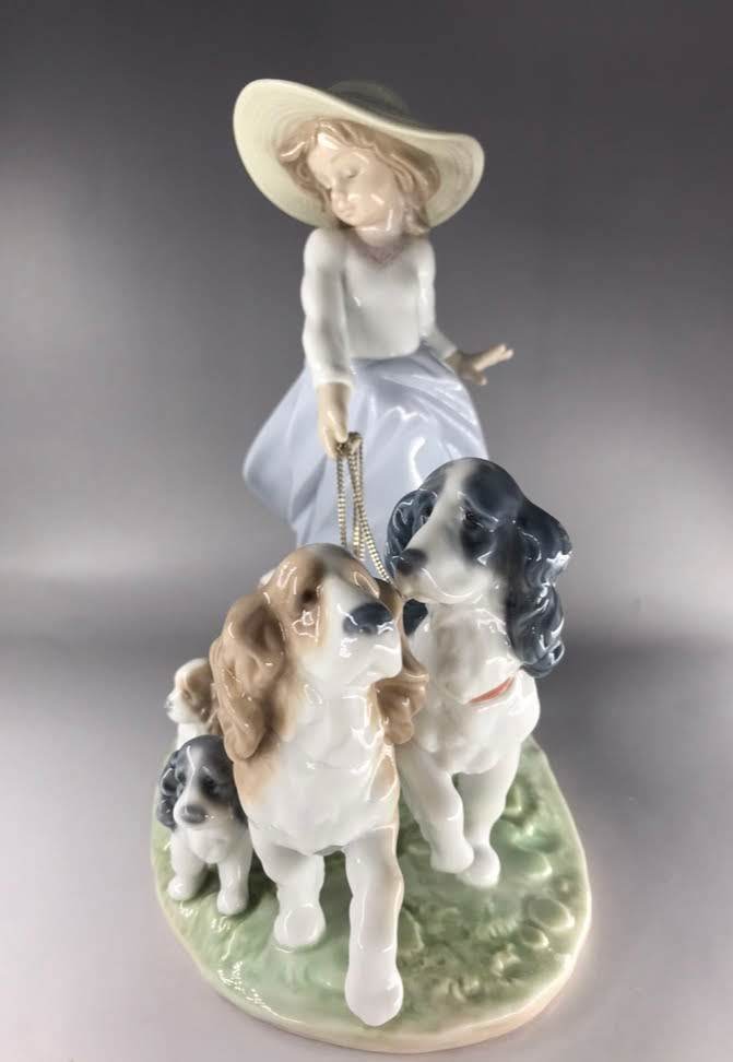 リヤドロ LLADRO No.6784 「仔犬たちの行進」 フィギュリン 置物 西洋