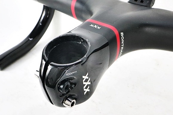 ボントレガー BONTRAGER XXX INTEGRATED ROAD HANDLEBAR STEM ハンドル ハンドル幅400mm コラム径28.6mm 突き出し100mm XXX Integrated Road 一体型ハンドル｜超美品 超軽量！ボントレガー 110mm