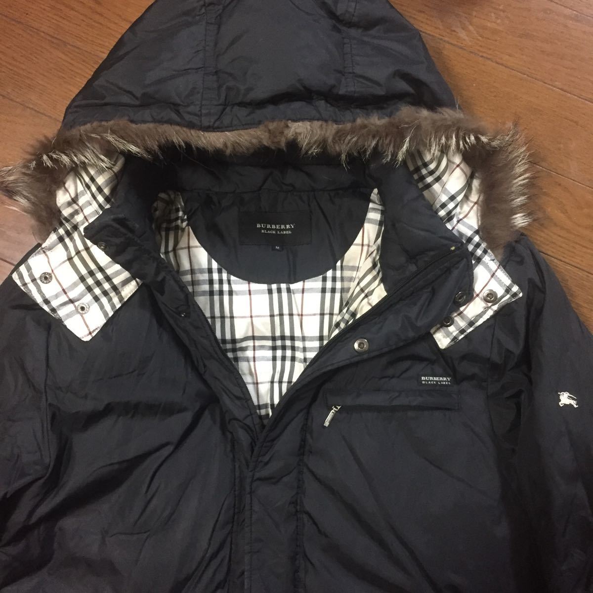 BLACK BURBERRY バーバリーブラックレーベル⁄ダウンコート⁄ファー 