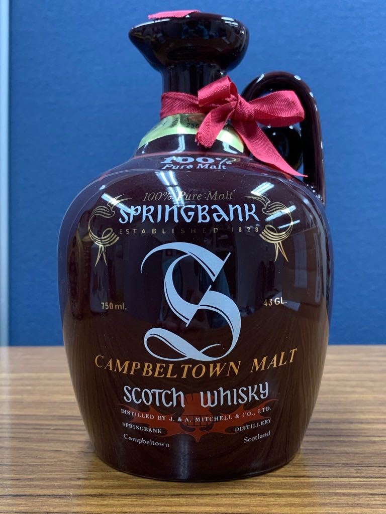 SPRINGBANK スプリングバンク 750ml 12年 ウイスキー 陶器 陶器ボトル