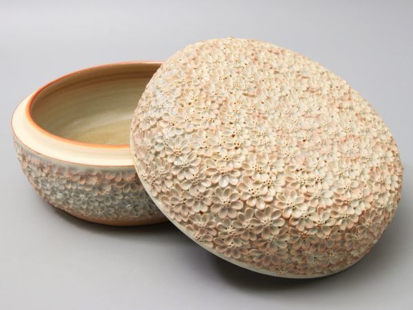 共箱 菓子鉢 茶道具 秀逸品八代 栞 天寵山窯 萩ぐい呑 兼田