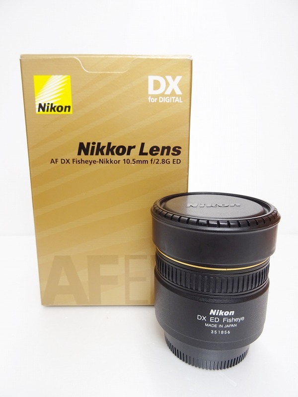  0108 Nikon ニコン Nikkor-Lens AF DX FISHEYE-NIKKOR 10.5mm F2.8 G ED 品(ニコン)｜売買されたオークション情報、yahooの商品情報をアーカイブ公開 - オークファン ニコン