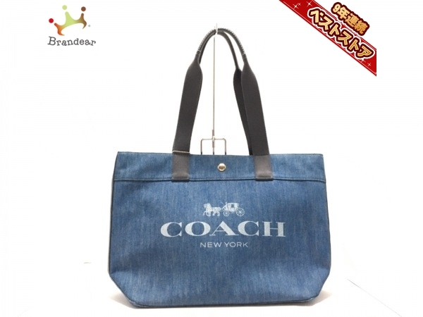 楽天市場】コーチ デニムバッグの通販 美品 coach トートバッグ 肩掛け