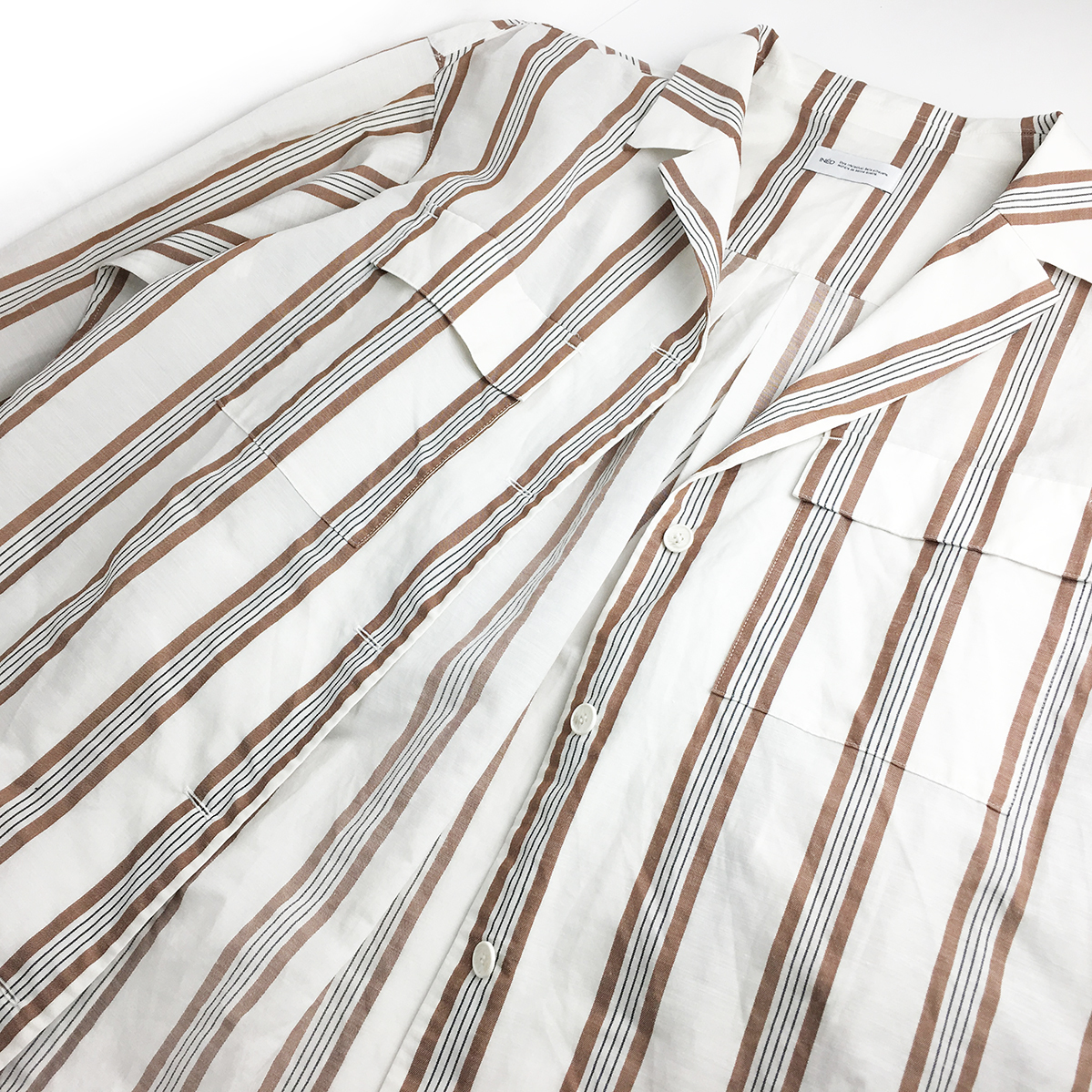 イネド Ined シャツ ロング ワンピース 9 トップス 羽織 レディース ファッション 婦人 服 ミモレ マキシ フランドル Flandre 日本製 ワンピース ロング 売買されたオークション情報 Yahooの商品情報をアーカイブ公開 オークファン Aucfan Com