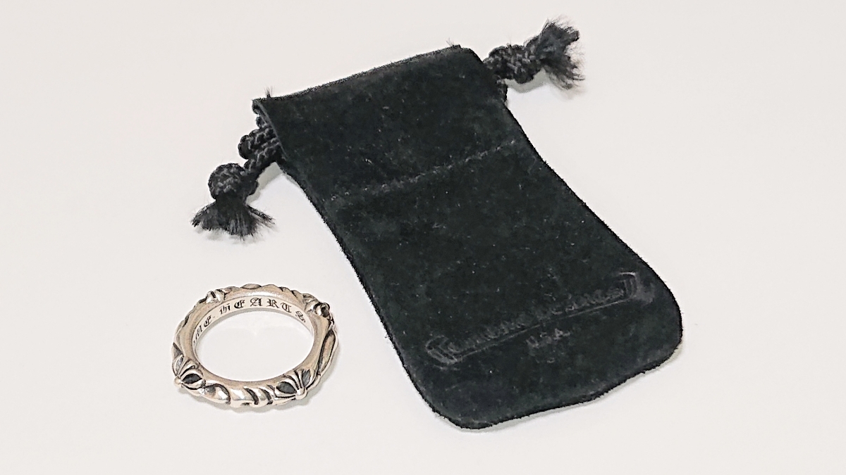 クロムハーツ CHROME HEARTS SBTバンドリング 17号(本革製ポーチ付き)