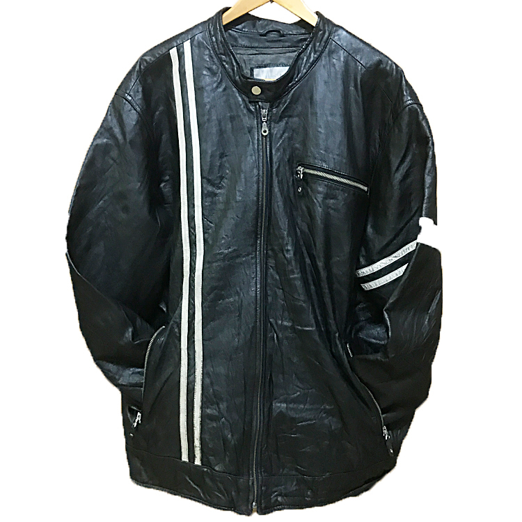 WILSONS LEATHER M.JULIAN 本革製 レザーライダースジャケット L 黒
