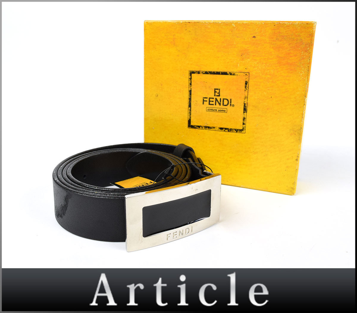 【FENDIフェンディー　ベルト】 81090◇ FENDI フェンディ/ ベルト ファッション 小物/ レザー