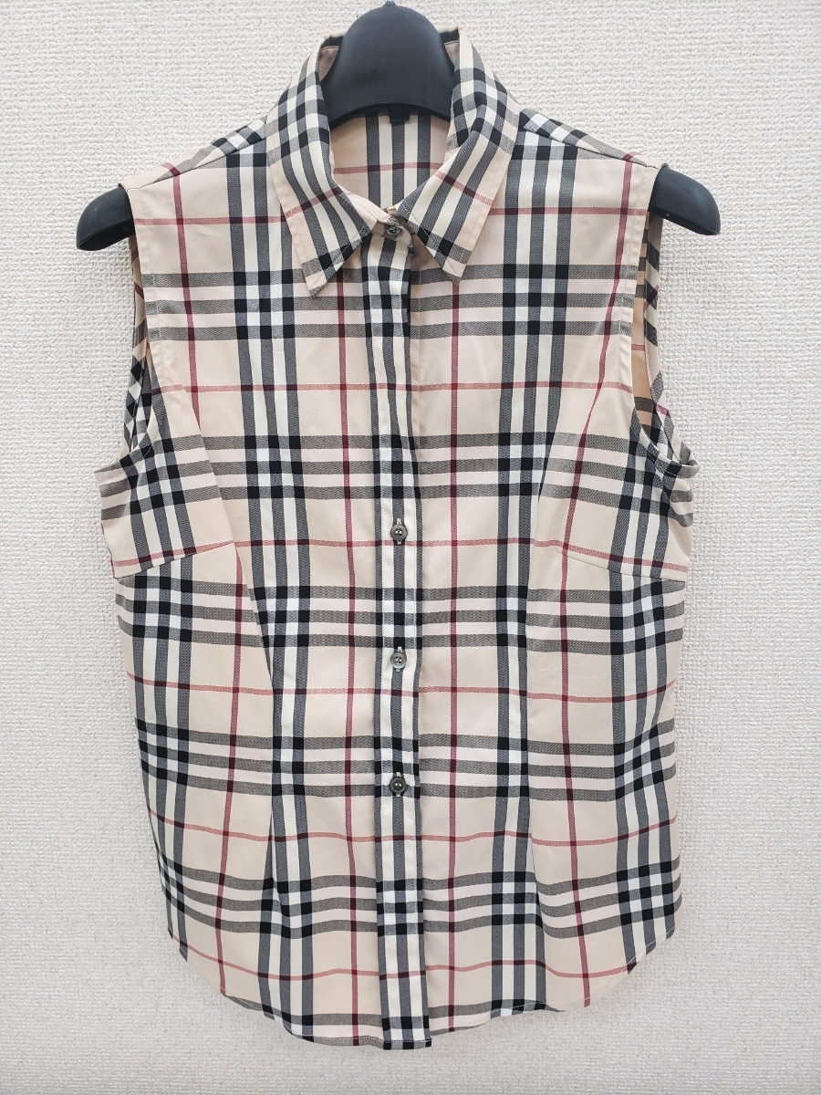 BURBERRY LONDON ノバチェック バイアスチェック ノースリーブ BURBERRY LONDON バーバリー ロンドン ノバチェック ノースリーブ