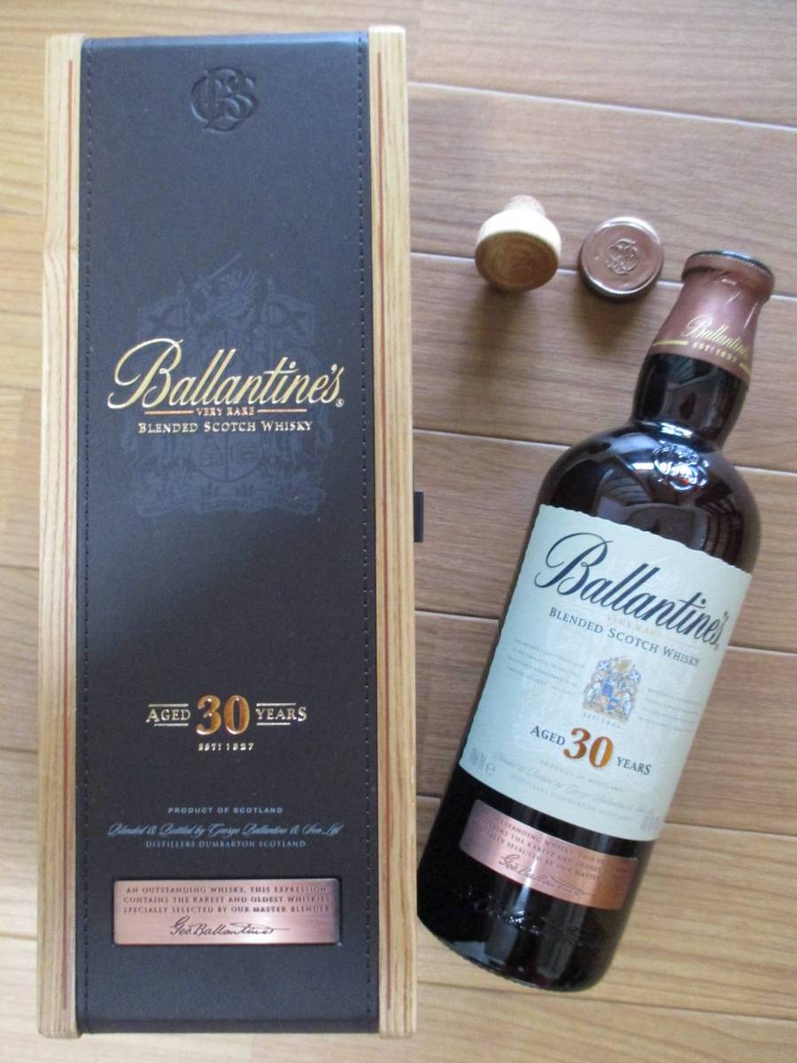 空瓶 空ボトル Ballantine's バランタイン30年 ウイスキー スコッチ 木