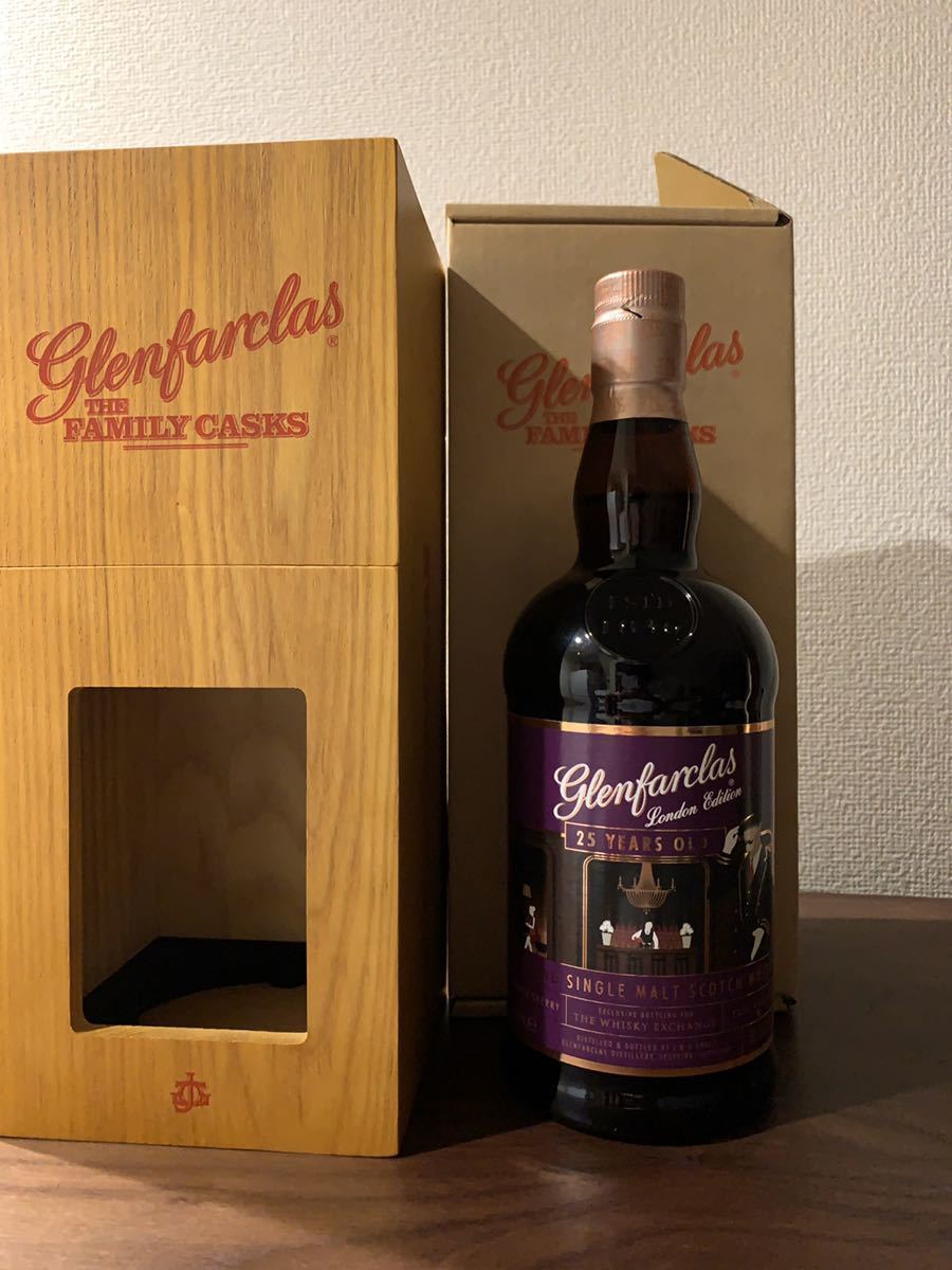 Glenfarclas 25年 シングルモルトウイスキー 700ml￼:台湾購入 グレンファークラス 25年 ロンドンエディション TWE ウイスキー