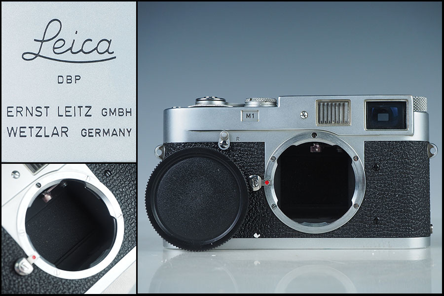 zh93_Leica Leitz ライカ M1 美品 シルバー ボディ フィルムカメラ