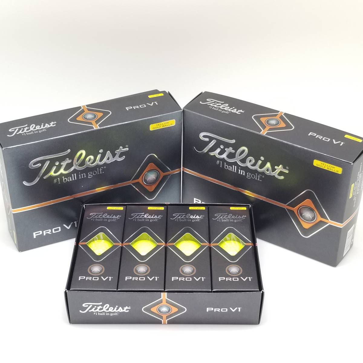 イエロー タイトリスト PRO 0 V1 ゴルフボール V1X プロV1 Titleist Pro 1 (6665928565) : 2 タイトリスト(TITLEIST) イエローの通販