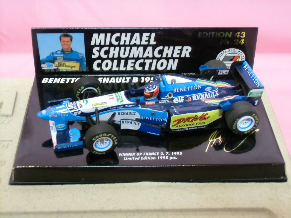 T2M特注・限定☆PMA M.シューマッハ ルノー ベネトン B195/2 #1☆1/43