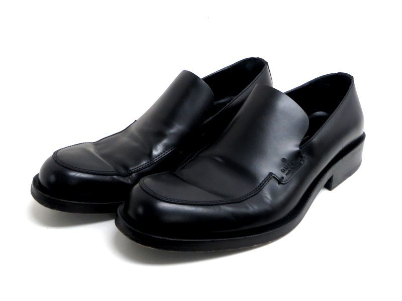 ☆39311:GUCCI グッチ 革 メンズローファー 42E グッチ メンズシューズ
