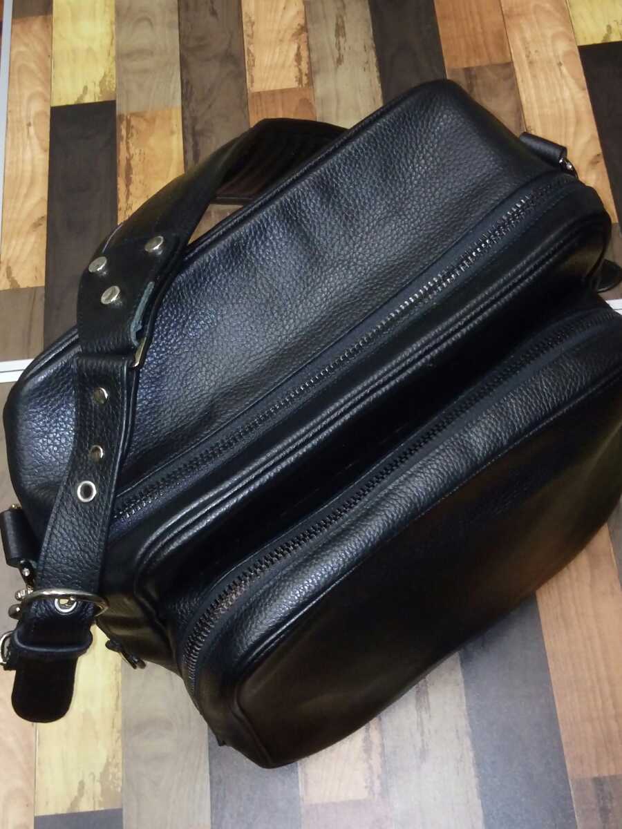  定価55000円 EVISU &ldquo;BRESSON&rdquo; レザーショルダーバッグ BLACK エヴィス(エヴィス)｜売買されたオークション情報、yahooの商品情報をアーカイブ公開 - オークファン その他