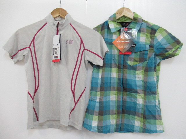  タグ付き Millet ハーフジップS/S＋ボタンシャツS/S 2点セット レディース S ミレー 半袖 登山 WS/アウトドアウェア 019424007(女性用)｜売買されたオークション情報、yahooの商品情報をアーカイブ公 女性用