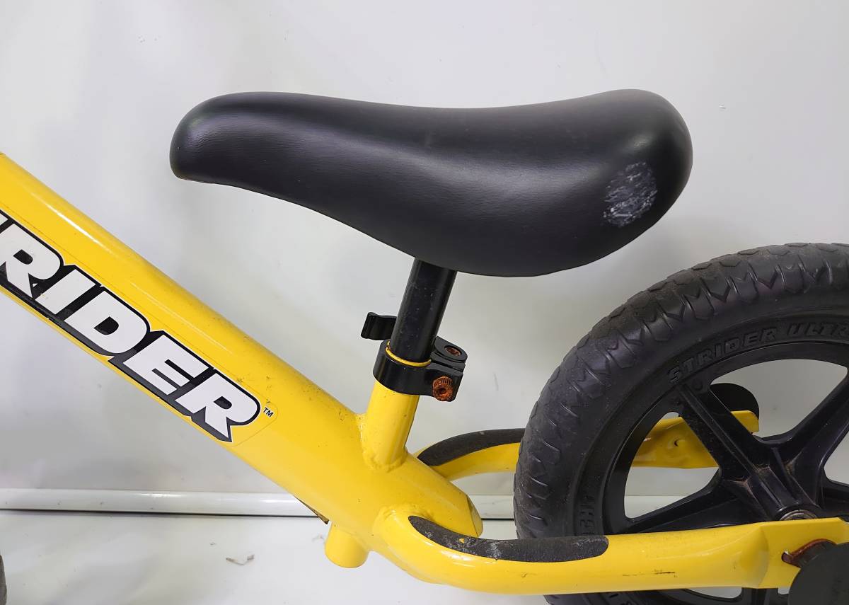 STRIDER ストライダー バランスバイク スポーツ 12インチ キックバイク ST-4 日本正規品 黄色 ST-J4（レッド) 赤&frasl;黒 0 SPORT イエロー 状態良好STRIDER イエロー｜Yahoo!フリマ（旧