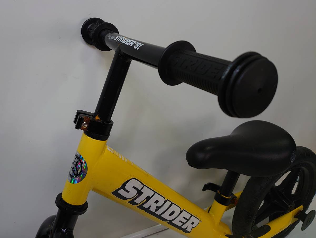 STRIDER ストライダー バランスバイク スポーツ 12インチ キックバイク ST-4 日本正規品 黄色 ST-J4（レッド) 赤&frasl;黒 0 SPORT イエロー 状態良好STRIDER イエロー｜Yahoo!フリマ（旧
