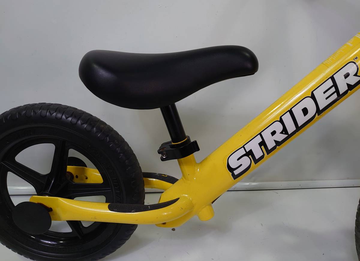 STRIDER ストライダー バランスバイク スポーツ 12インチ キックバイク ST-4 日本正規品 黄色 ST-J4（レッド) 赤&frasl;黒 0 SPORT イエロー 状態良好STRIDER イエロー｜Yahoo!フリマ（旧