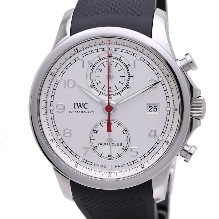 ヨットクラブ ポルトギーゼ IW390502 ポルトギーゼ・ヨットクラブ・クロノグラフ 今日のIWCはポルトギーゼ・ヨットクラブ・クロノグラフ ＩＷＣ IWC ポルトギーゼ ヨットクラブ IW390502 クロノグラフ メンズ オートマ フライバック 裏スケ シルバー文字盤 /36796 【中古】 腕時計