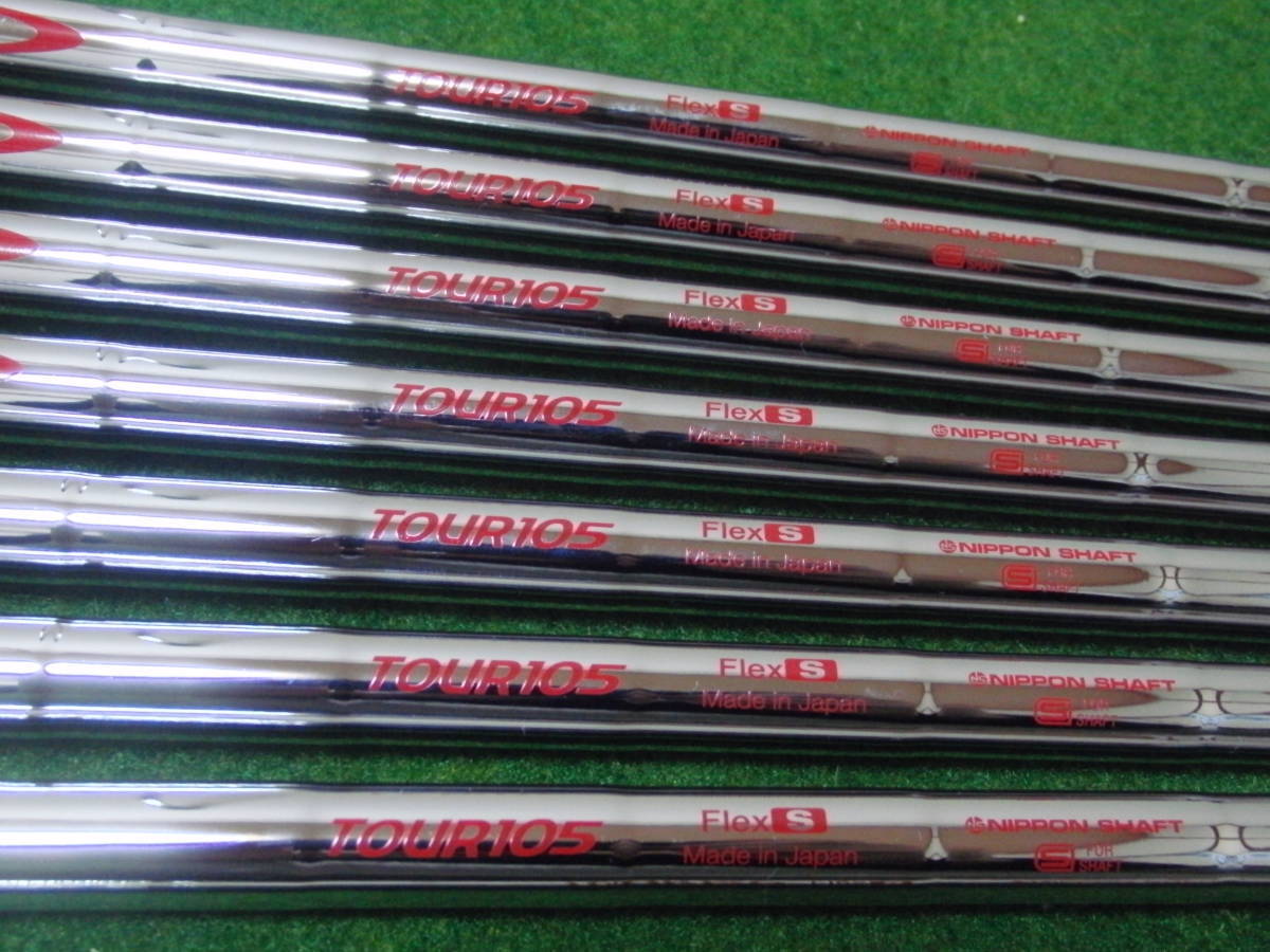 未使用即抜き N.S.PRO MODUS3 モーダス3 TOUR105S #4-PW 7本+TOUR120S #W 2本=計9本セット 日本シャフト モーダス アイアン用 ツアー105S_6