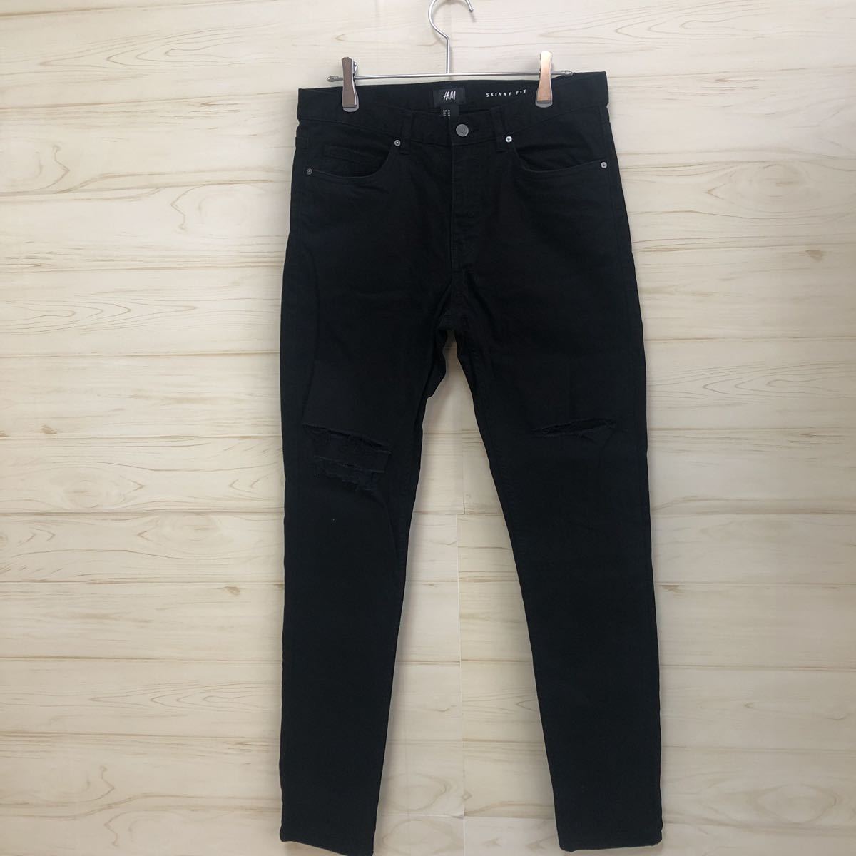 H M メンズ 黒 スキニーパンツ ダメージデニムパンツ Us29 ボトムス 売買されたオークション情報 Yahooの商品情報をアーカイブ公開 オークファン Aucfan Com