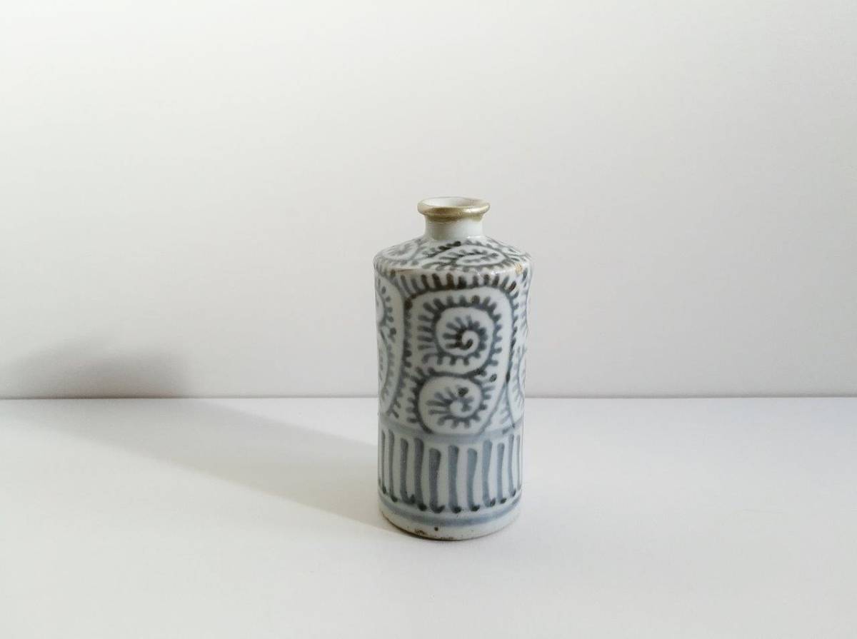 古伊万里 蝋燭徳利 ろうそく 徳利 江戸時代 くらわんか 蛸唐草 酒器 古