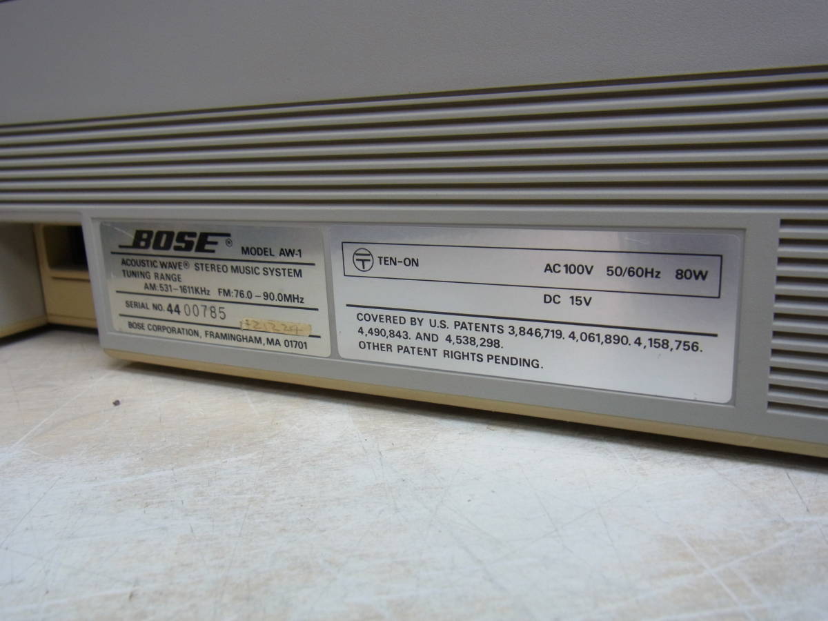 二つセット □BOSE□Acoustic Wave Music System FM/AMラジカセ□AW-1□中古